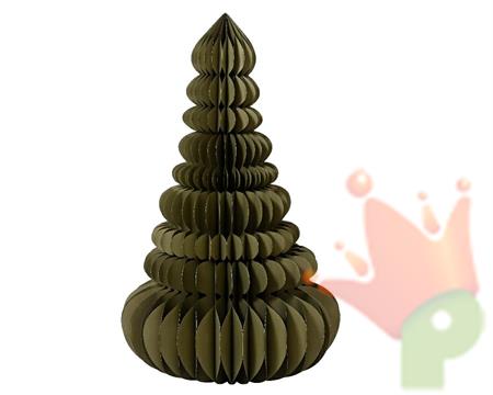 DECORAZIONE ALBERO IN CARTA NIDO D'APE VERDE ROSMARINO 105X160CM