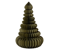 DECORAZIONE ALBERO IN CARTA NIDO D'APE VERDE ROSMARINO 105X160CM