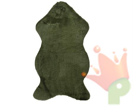 TAPPETO IN PELLICCIA SINTETICA VERDE 90X50X2,5CM