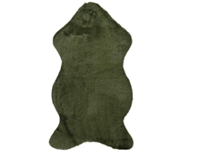 TAPPETO IN PELLICCIA SINTETICA VERDE 90X50X2,5CM