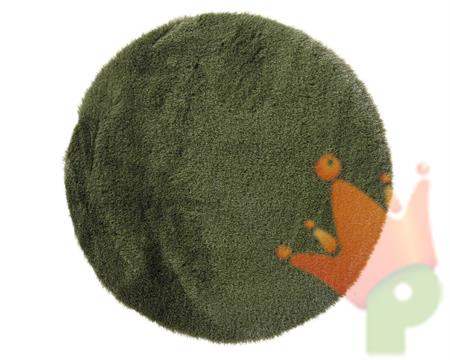 TAPPETO ROTONDO IN PELLICCIA SINTETICA VERDE 38XH.2,5 CM