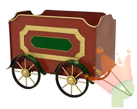 VAGONE TRENO IN FERRO H.70,5X63,5X90 CM