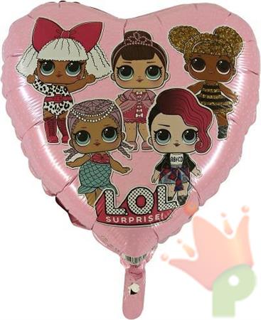 PALLONCINO MYLAR LOL SURPRISE ROSA CUORE