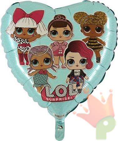 PALLONCINO MYLAR LOL SURPRISE CELESTE CUORE