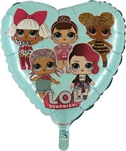 PALLONCINO MYLAR LOL SURPRISE CELESTE CUORE