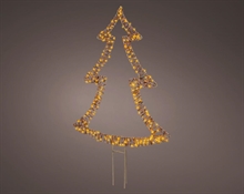 ALBERO DI NATALE IN VIMINI LUMINOSO 200 MICROLED CLASSIC H.97X66