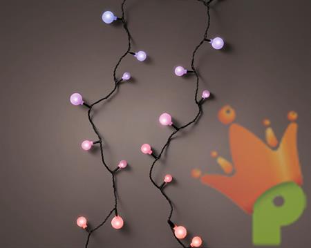 LUCI DI NATALE CHERRY LED RGB CAMBIO COLORE 120 LED 9 MT
