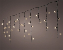 LUCI DI NATALE A TENDA 259 LED ORO CHIARO 11 MT CAVO NERO 8 GIOC