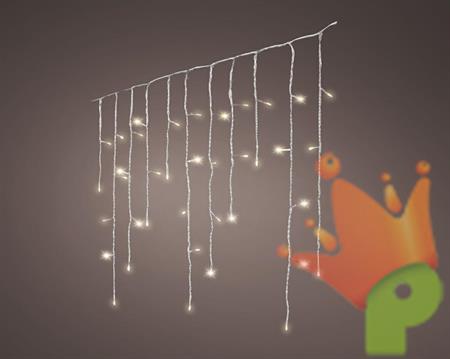 LUCI DI NATALE A TENDA 480 LED BIANCO CALDO 11,8 MT CAVO TRASPAR
