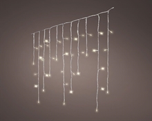 LUCI DI NATALE A TENDA 480 LED BIANCO CALDO 11,8 MT CAVO TRASPAR