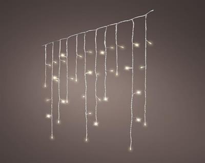 LUCI DI NATALE A TENDA 480 LED BIANCO CALDO 11,8 MT CAVO TRASPAR