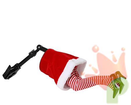 GAMBE MAMMA NATALE IN MOVIMENTO PER ALBERO H.49X17X13 CM