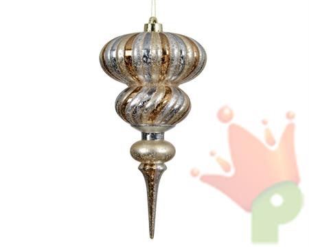 PENDENTE ORNAMENTO ARGENTO/ORO H.28X14 CM