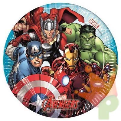 PIATTO 20CM AVENGERS MIGTHY 8PZ