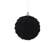PALLINA DI NATALE IN SCHIUMA NERA 8 CM