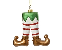 PENDENTE NATALIZIO GAMBE ELFO 11,5X10,5 CM