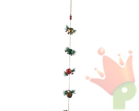 PENDENTE DI CAMPANELLE NATALIZIE 12X7X4 CM