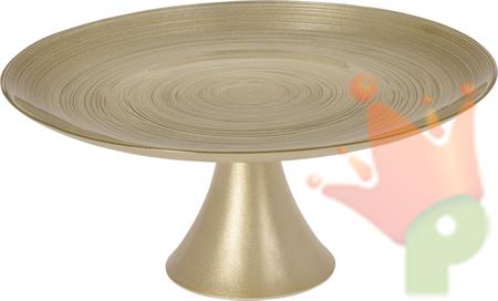 ALZATA VETRO 28X13CM ORO