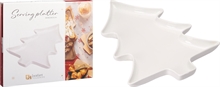 VASSOIO FORMA ALBERO DI NATALE IN PORCELLANA 34 CM