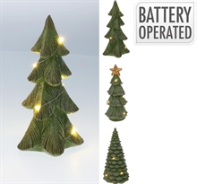 ALBERO DI NATALE VERDE LUMINOSO LED BIANCO CALDO 15 CM ASSORTITO