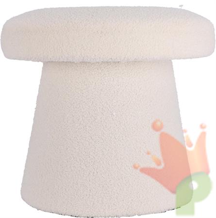 POUF TEDDYBIANCO 43X38CM