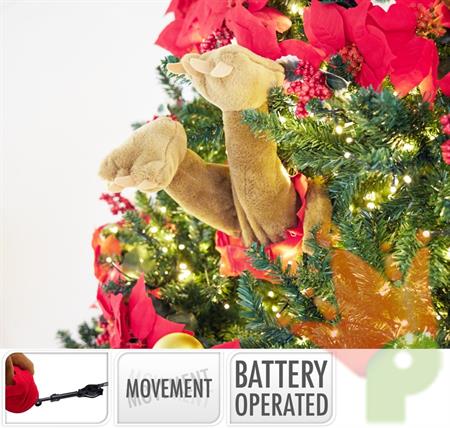 ZAMPE ORSO CON MOVIMENTO 35 CM PER ALBERO