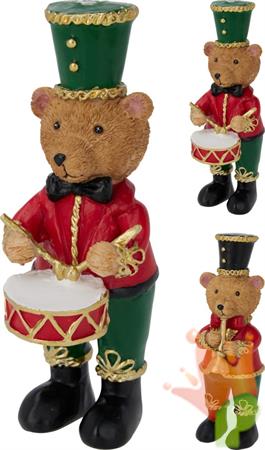 ORSO NATALIZIO MUSICISTA 17 CM ASSORTITO