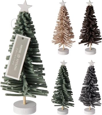 ALBERO DI NATALE IN MDF+PL 20CM ASSORTITO