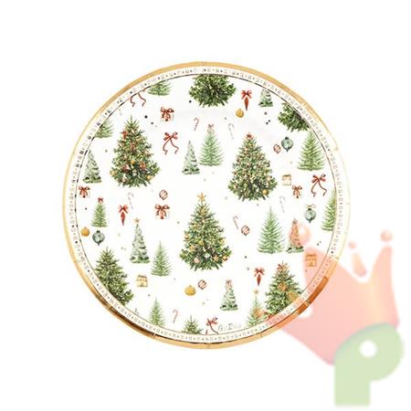 PIATTI CM 21 CHRISTMAS FOREST 21 CM 8 PZ