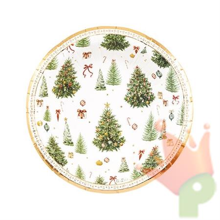 PIATTI CHRISTMAS FOREST 24 CM 8 PZ