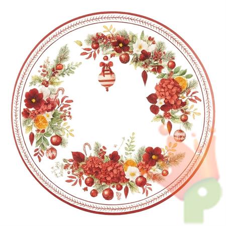 PIATTI CHRISTMAS BOUQUET 21 CM 8 PZ