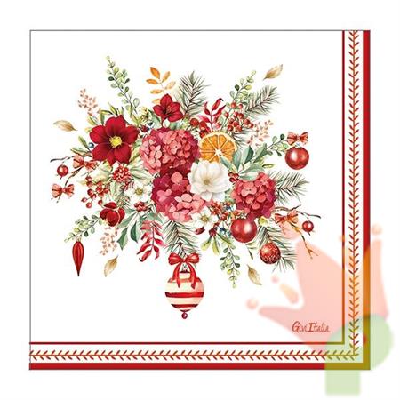 TOVAGLIOLI CHRISTMAS BOUQUET 33X33 CM 16 PZ