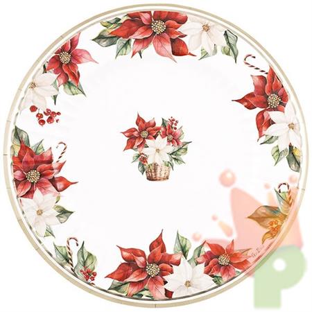 SOTTOPIATTI STELLA DI NATALE  33 CM 6 PZ