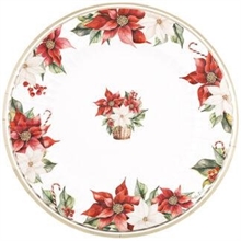PIATTI STELLA DI NATALE 27 CM 8 PZ