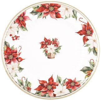 PIATTI STELLA DI NATALE 27 CM 8 PZ