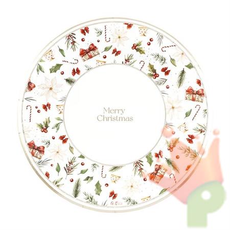 PIATTI  A LITTLE CHRISTMAS 27 CM 8 PZ