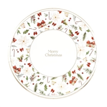 PIATTI  A LITTLE CHRISTMAS 27 CM 8 PZ