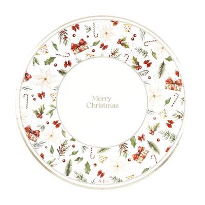 PIATTI  A LITTLE CHRISTMAS 27 CM 8 PZ