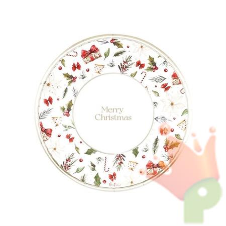 PIATTI A LITTLE CHRISTMAS 21 CM 8 PZ