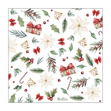 TOVAGLIOLI A LITTLE CHRISTMAS 33X33 CM 16 PZ