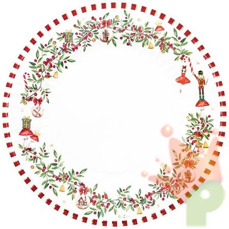 SOTTOPIATTI CHRISTMAS VINTAGE 33 CM 6 PZ