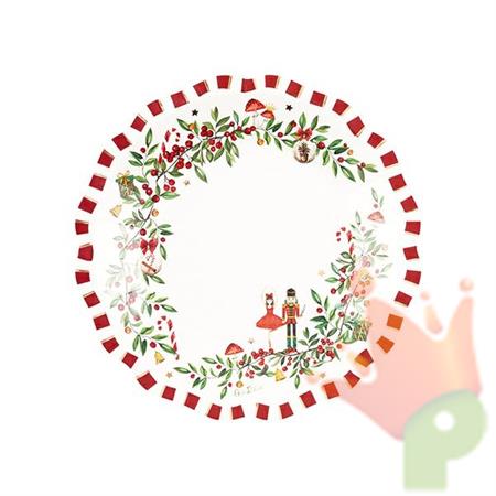 PIATTI CHRISTMAS VINTAGE 21 CM 8 PZ
