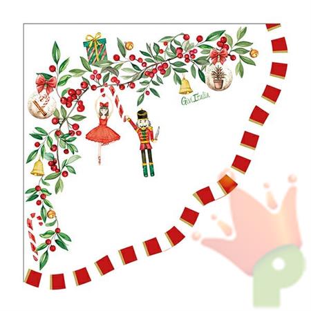 TOVAGLIOLI CHRISTMAS VINTAGE 33X33 CM 16 PZ