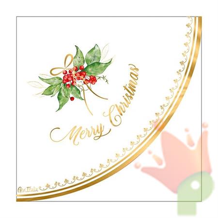 TOVAGLIOLI CHRISTMAS GARLAND ORO 33X33 CM 16 PZ