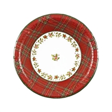 PIATTI SCOTTISH CHRISTMAS 24 CM 8 PZ