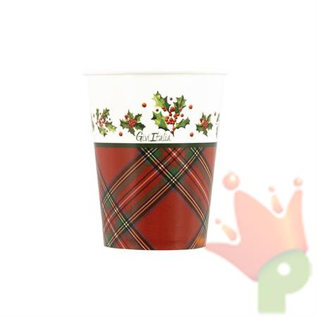 BICCHIERI SCOTTISH CHRISTMAS 250 CC 8 PZ
