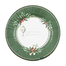 PIATTI MERRY CHRISTMAS TO YOU 27 CM 8 PZ