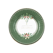 PIATTI MERRY CHRISTMAS TO YOU 21 CM 8 PZ