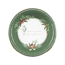 PIATTI MERRY CHRISTMAS TO YOU 24 CM 8 PZ