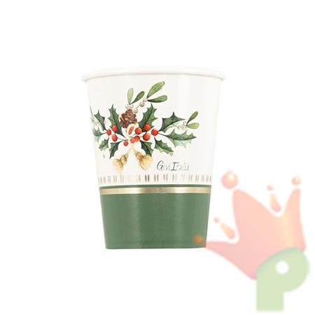 BICCHIERI MERRY CHRISTMAS TO YOU 250 CC 8 PZ